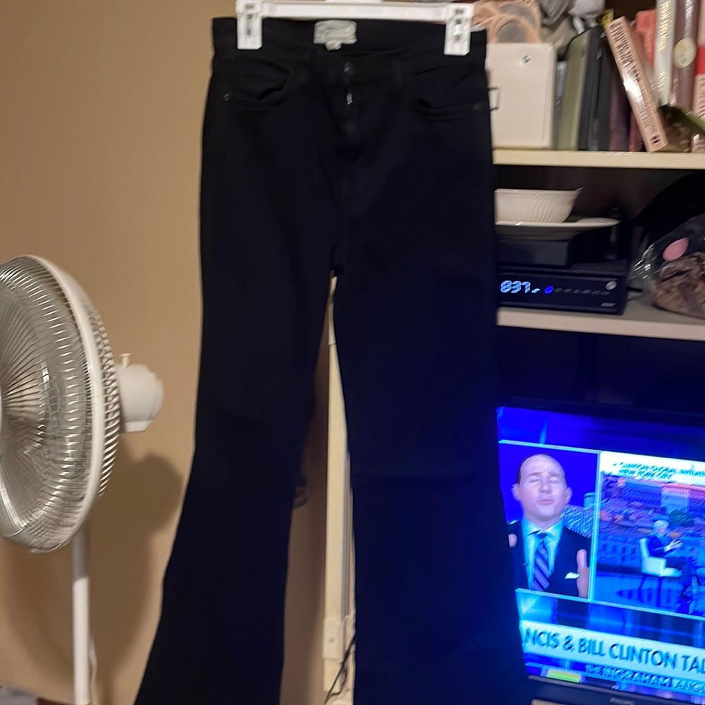 Current Elliot black boot cut jeans